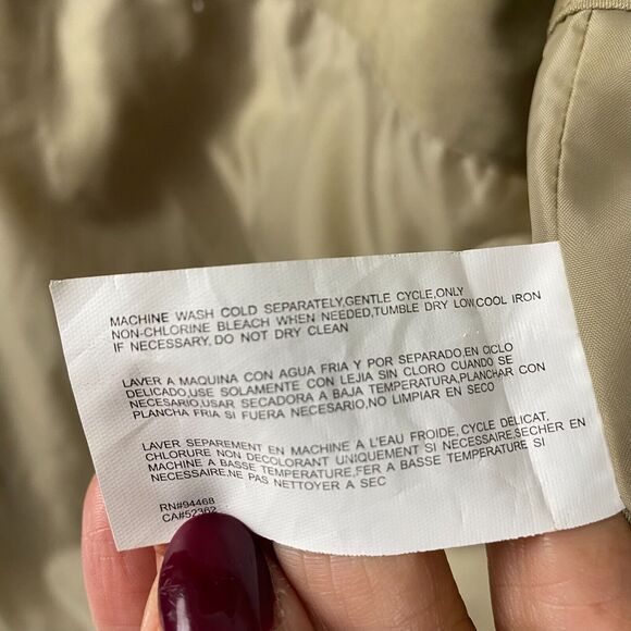 Nautica Women's Beige XL‎ Removable Hood Winter Coat Zip out Lining Windbreak - Picture 13 of 13